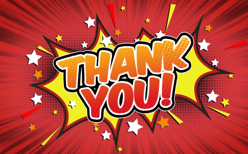 We couldn't do it without you!