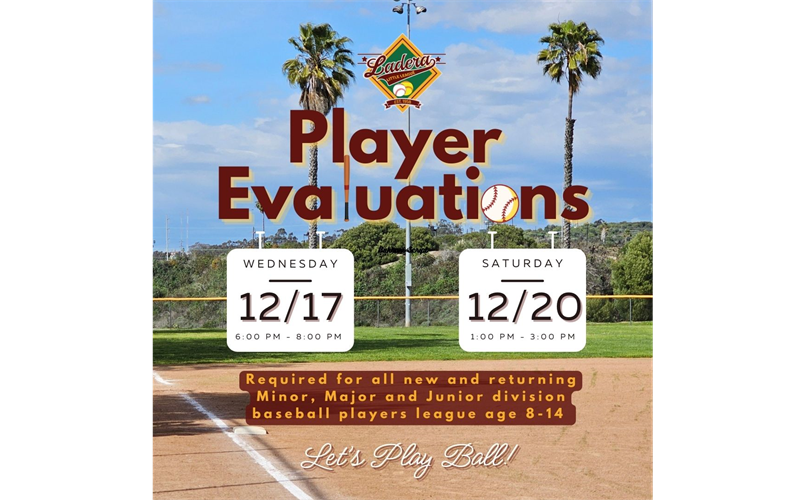 Player Evaluations Are Coming Up!